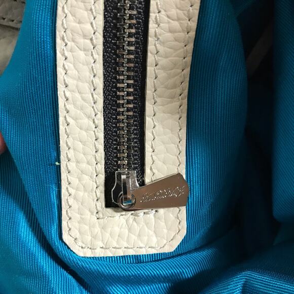 A.D.M.J. Made in Japan tan leather shoulder bag purse tote snap closure luxury - Picture 10 of 16